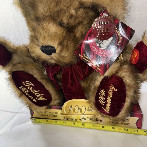 100th Anniversary of The Teddy Bear Limited Edition Plush Roosevelt - Picture 8 of 9